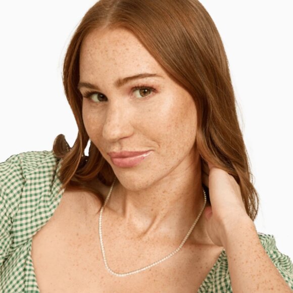 Prong-Set Tennis Necklace in Silver - Picture 2 of 9